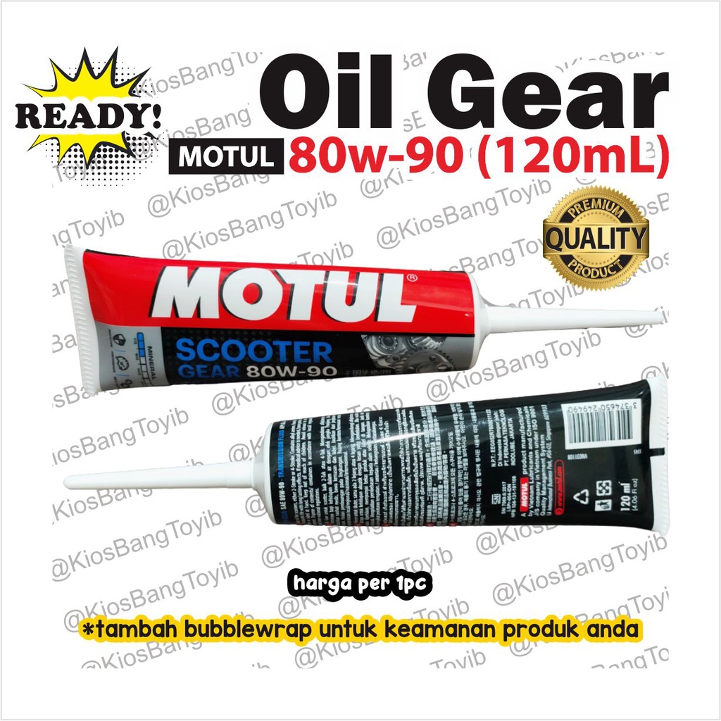 Oli Oil Gardan Gear Scooter Matic MOTUL 80W-90 120mL ORIGINAL