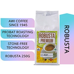 

Awi Coffee Kopi Robusta Sidikalang Premium 250 gr | Robusta| Roasted - BIJI