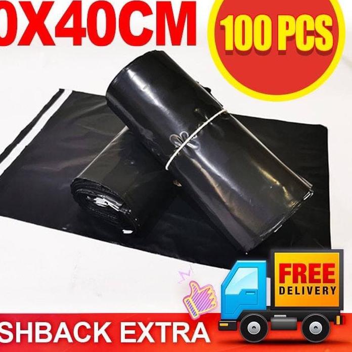 

✦✧✦ Rich.mart - 30x40 Cm (100pcs) Plastik PE Polymailer Plastik Packing Kemasan Olshop Tebal