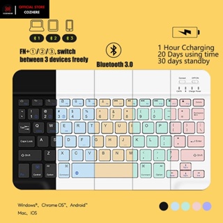 Keyboard Wireless Keyboard Bluetooth Mini Portable Multidevice Dan Universal Untuk IOS Android PC Ukuran 10INCH