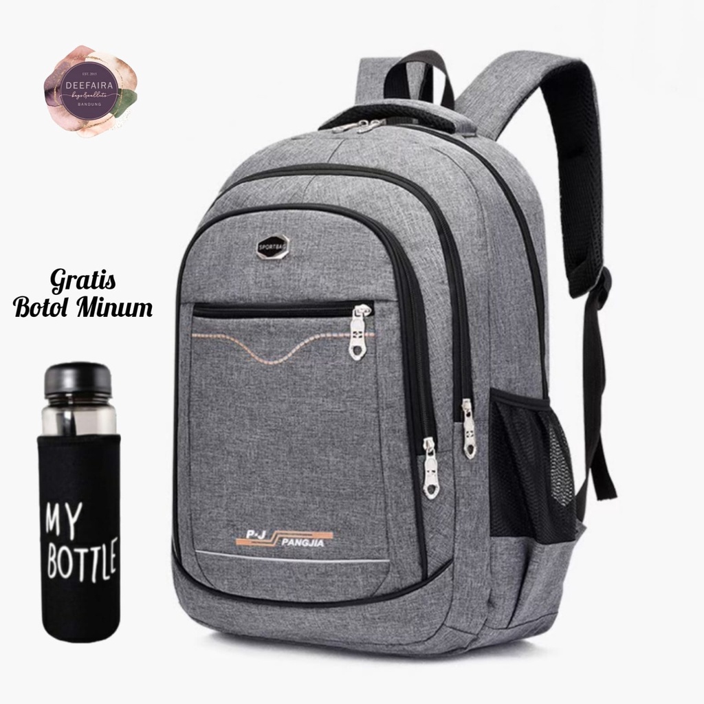 Tas Ransel Bakcpack Pria Motif Dx55 Gratis Botol Minum Untuk Smp Sma &amp; Kuliah