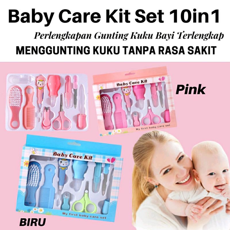 Baby Care Nail Kid Set Alat Perawatan Bayi 6in1 Set Sisir Bayi 2in1 Sisir Gunting Bayi Hadiah