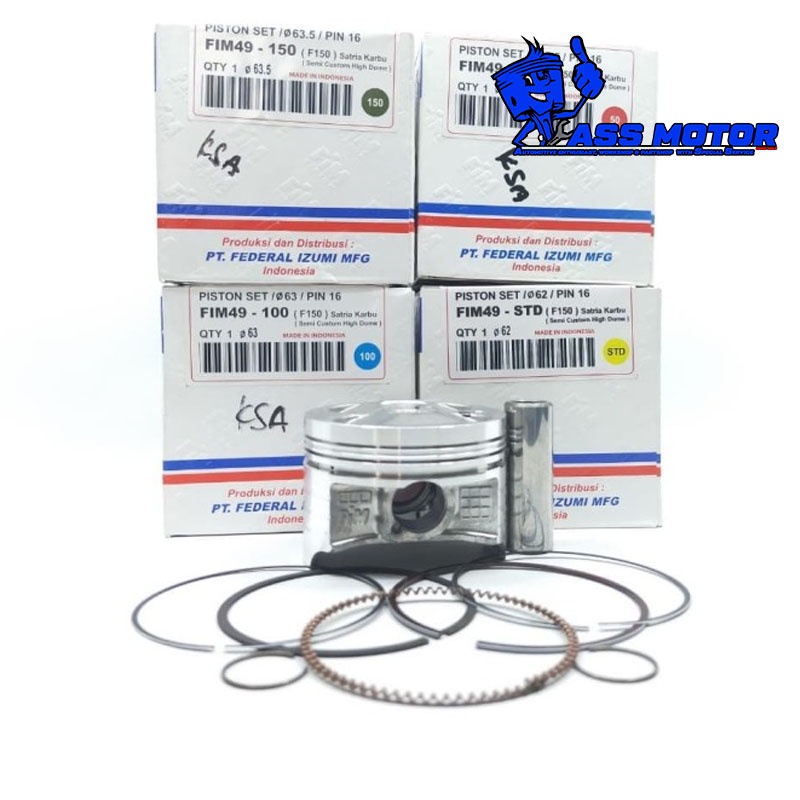 PISTON SATRIA FU FIM PISTON KIT FIM 49 SATRIA FU