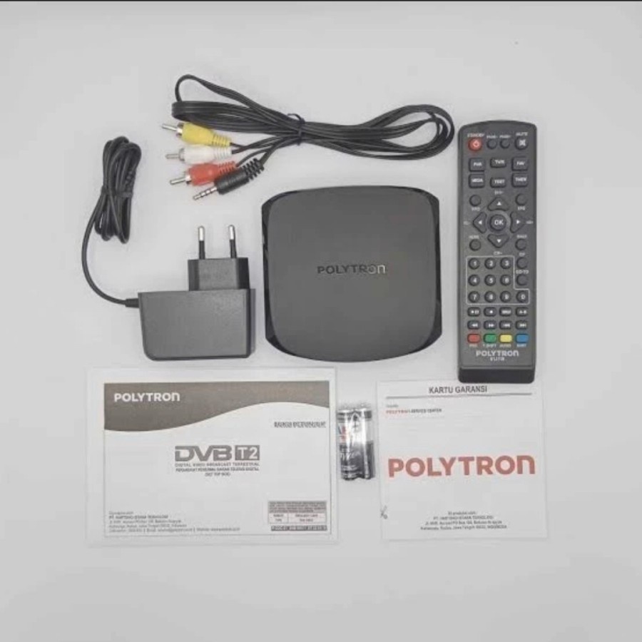 ID STB SET TOP BOX TV DIGITAL POLYTRON PDV 700T2 BKAN MATRIX APPLE BURGER