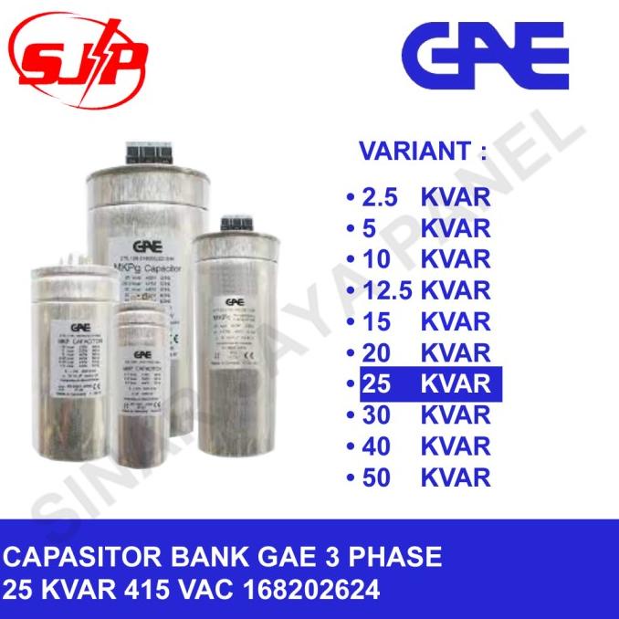 Jual Capasitor Kapasitor Bank Gae Kvar Kvar V Phase Shopee Indonesia