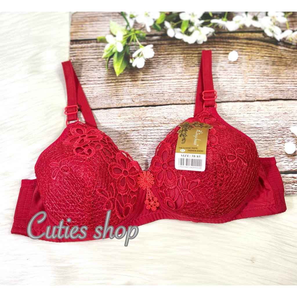 BRA CUP B LINGCAO SIZE 38 -44, MOTIF BRUKAT