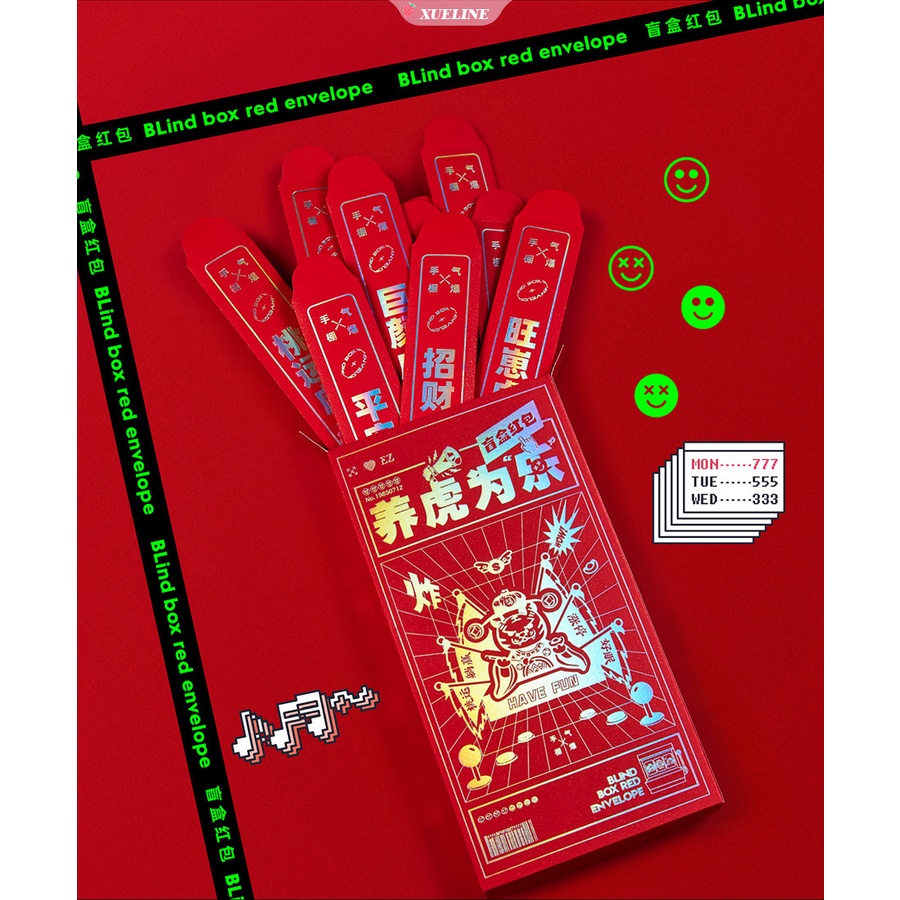 2023paket Imlek Lipat Merah Chinese New Year Paket Merah Imlek Lucky Red Packet New Year Red Packet Party Gift Bag [ZXL]