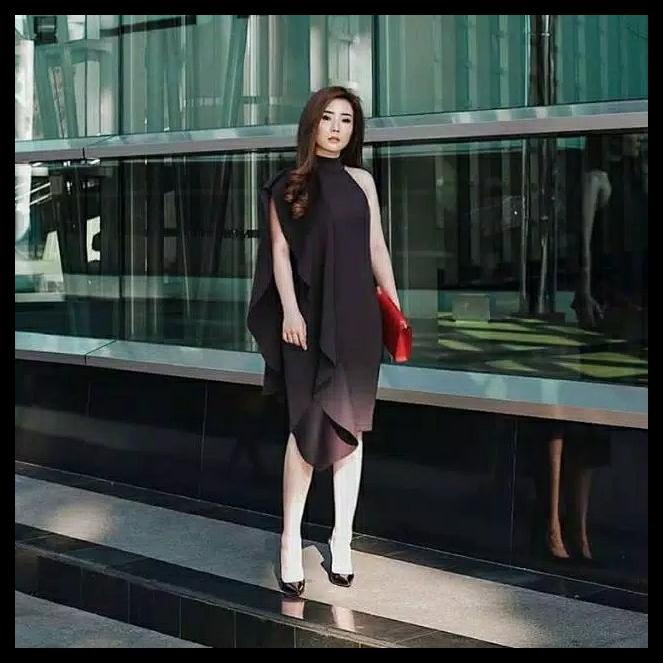 Gloria Scuba Dress Import Party Dress Pesta Scuba Import