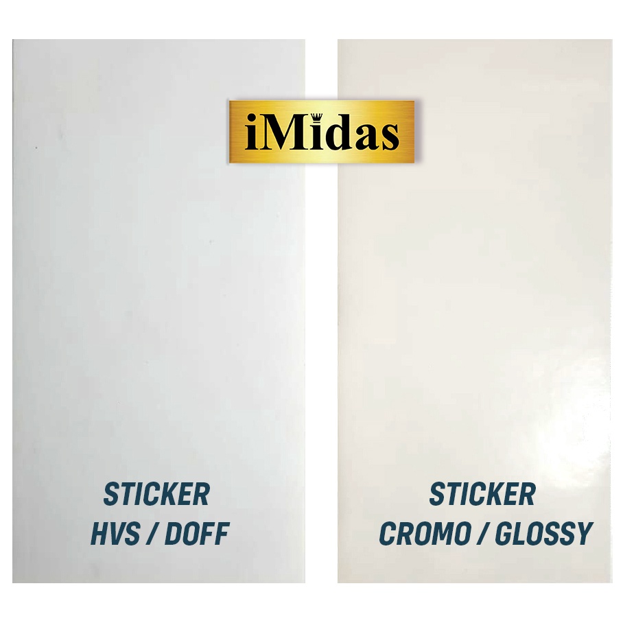 

Kertas Sticker Label Chromo / Stiker Bontax Glossy Mengkilap Ukuran A4 RB9
