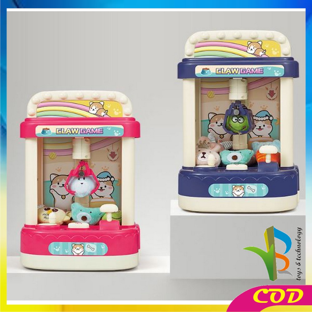 RB-M280 Mainan Anak Mesin Capit Boneka Kucing / Maenan Anak Claw Machine Mesin Permainan Tangkap Boneka Mainan Anak Game Capit