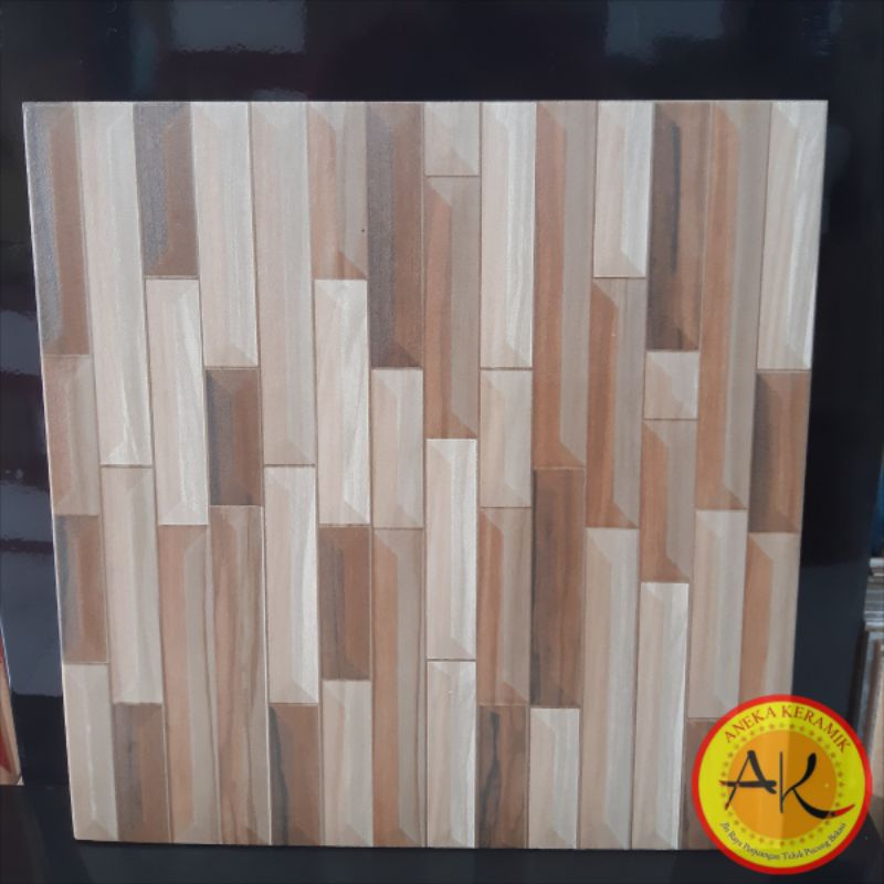 Keramik Lantai Teras Garasi Dinding Kasar Matt Motif Batu Alam Timbul 40x40 Nexus Beige