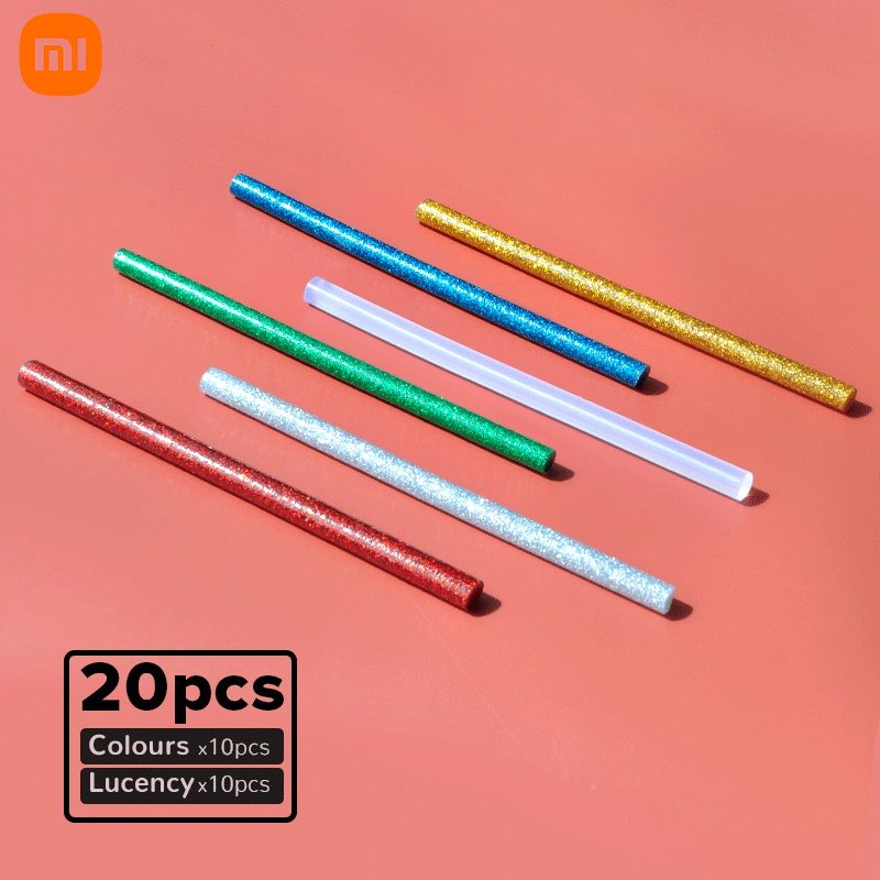 Xiaomi HOTO Hot Melt Glue Stick Lem Tembak Viskositas Tinggi Untuk Glue Gun 7mm x125mm 20pcs/Lot Untuk Duka EG1