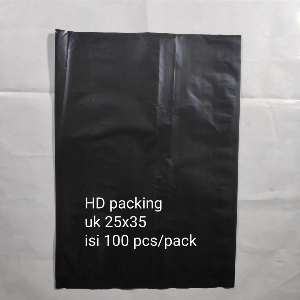 Plastik Packing Hitam 20x30 (isi 100pcs) / 25x35 (isi 100pcs) / 30x40 (isi 100pcs) /35x50 (isi 50pcs