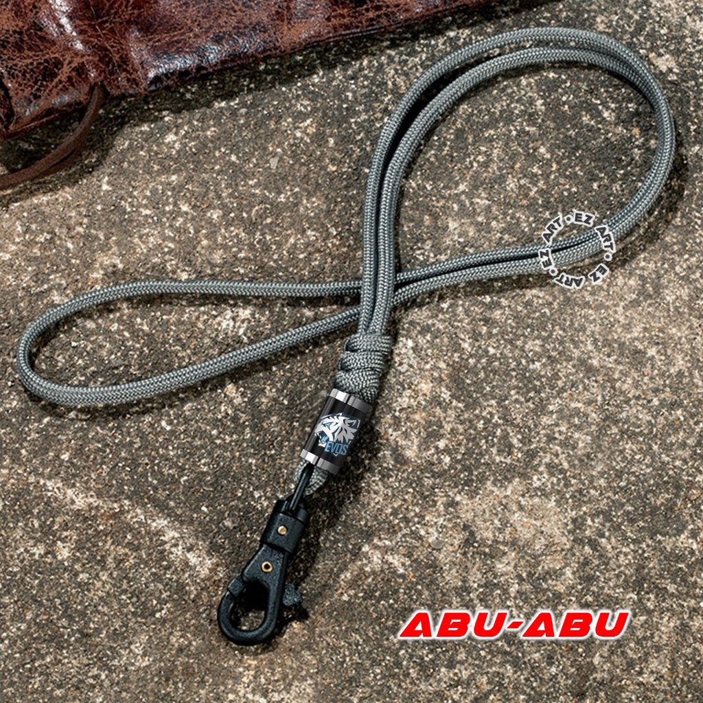 LANYARD LOGO ESPORT GANTUNGAN ID CARD / NAME TAG / HP TALI PARACORD BISA CUSTOM NAMA