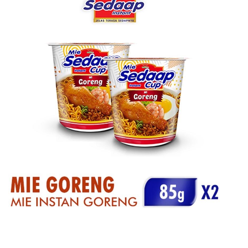

⇯ Mie Sedaap Mie Instan Cup Mi Goreng 2 x 85 gr ❀