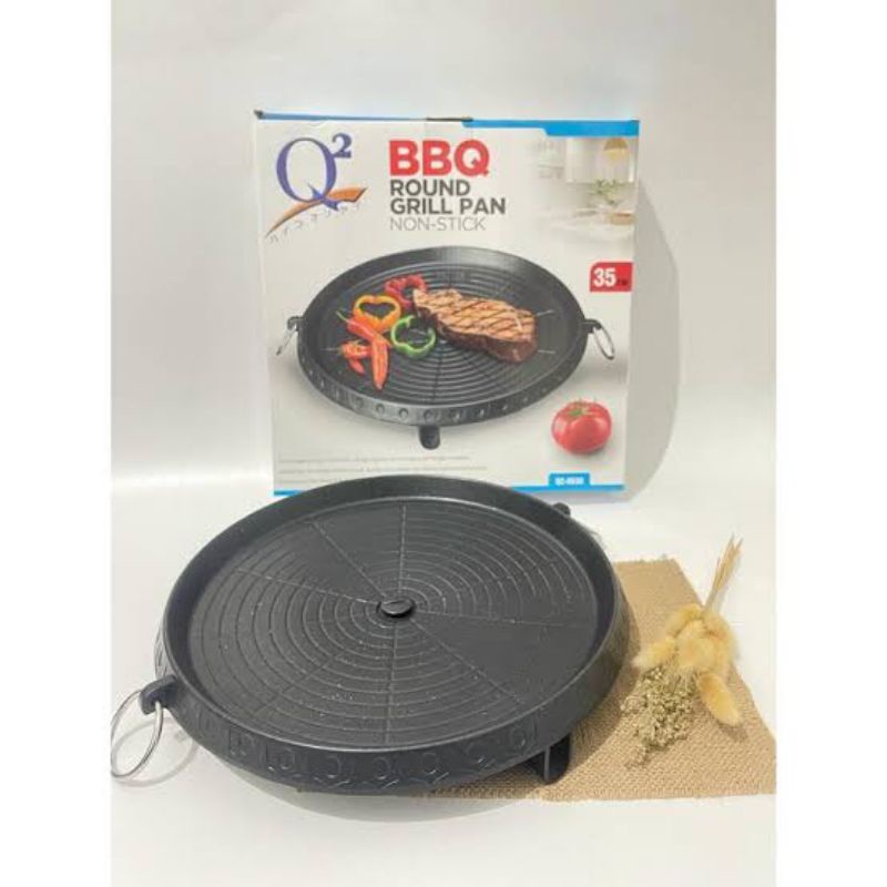BBQ Round Grill / Bulgogi Pan Panggangan Bulat Q2 / Bulgogi tanpa Tutup