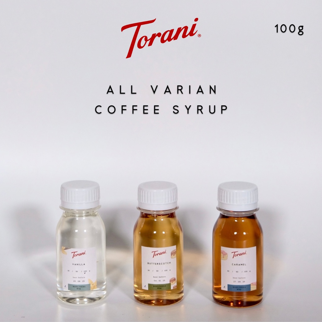 Torani All Varian Coffee Syrup Repack [30, 50, 100 ] g