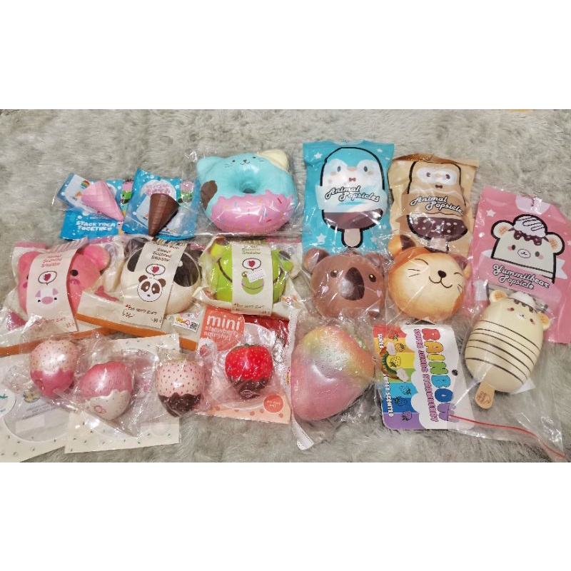 punimaru jumbo animal bun donut popsicle tako cone mini strawberry licensed fs squishy by puni maru 