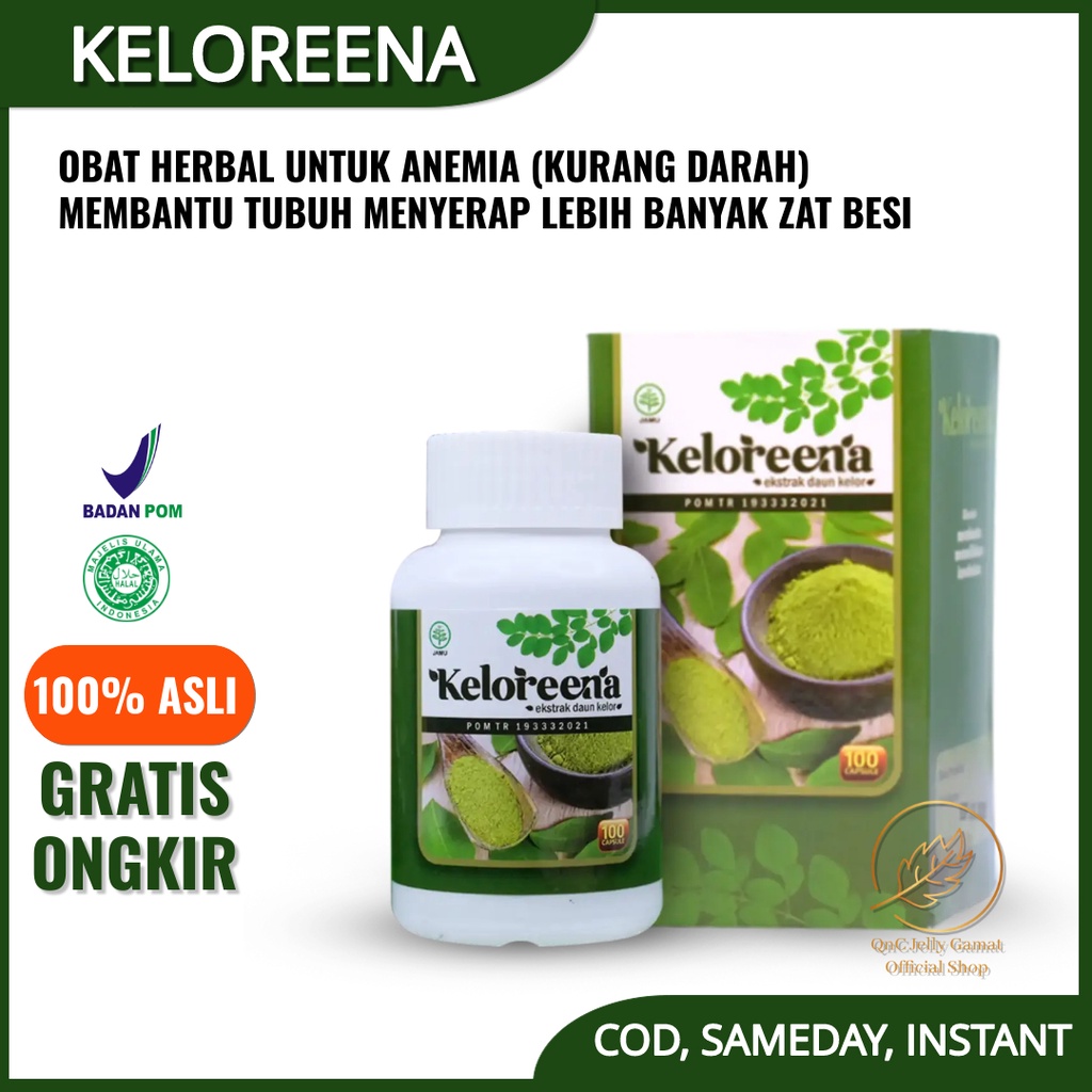 Jual KELOREENA - EKSTRAK DAUN KELOR OBAT ANEMIA BANTU MEMENUHI ...