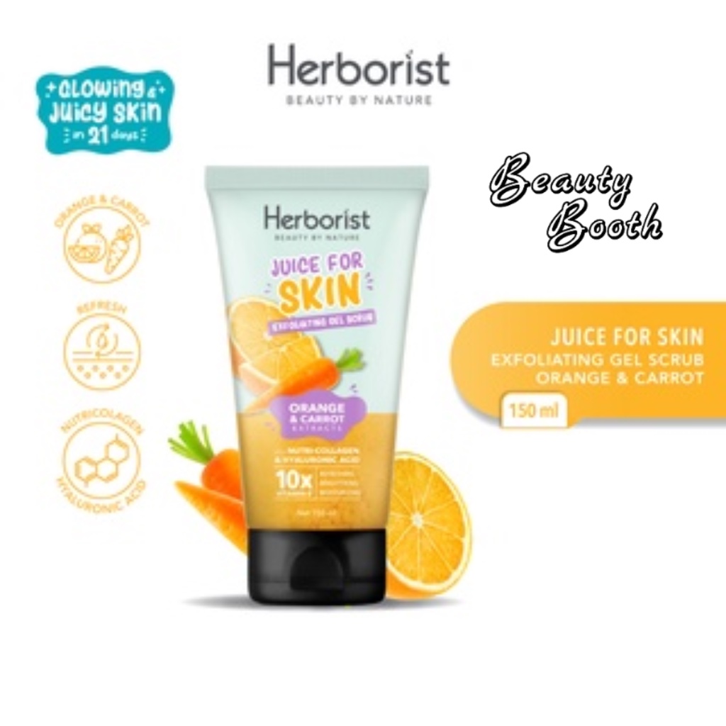 HERBORIST Juice For Skin Exfoliating Gel Scrub 150ml Body Scrub Gel