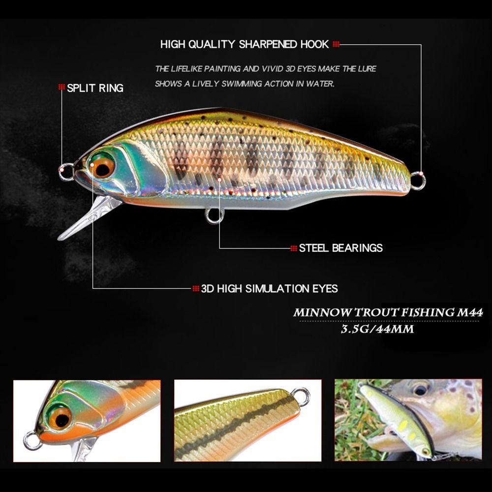 Preva VIB Umpan Tenggelam 44mm/3.5g Crankbaits Getaran Musim Dingin Memancing Velocity Tenggelam