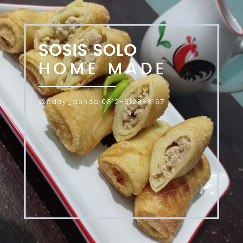 

SOSIS SOLO HOME MADE BY QDAY BUNDA ISI 10 PSC PER BOX