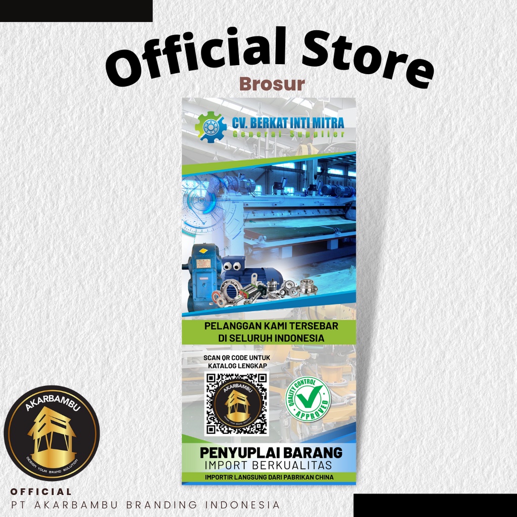 

Layanan Desain – Brosur Profesional Perusahaan – 1 / 2 Sisi