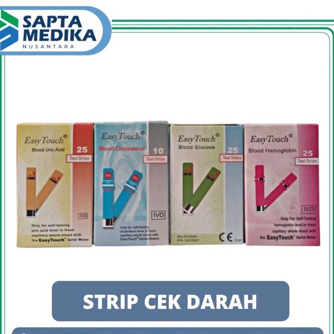 Jual Strip Easy Touch Gula Darah Kolesterol Asam Urat Hemoglobin