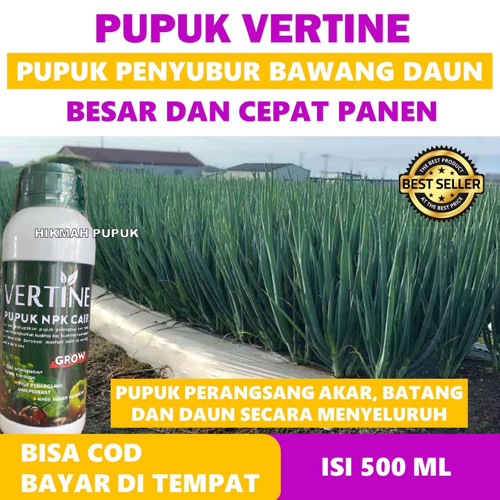 (Rekomended) VERTINE Melebatkan Bawang Daun Paling Laris - Pupuk NPK CAir Menyuburkan Bawang Daun Be