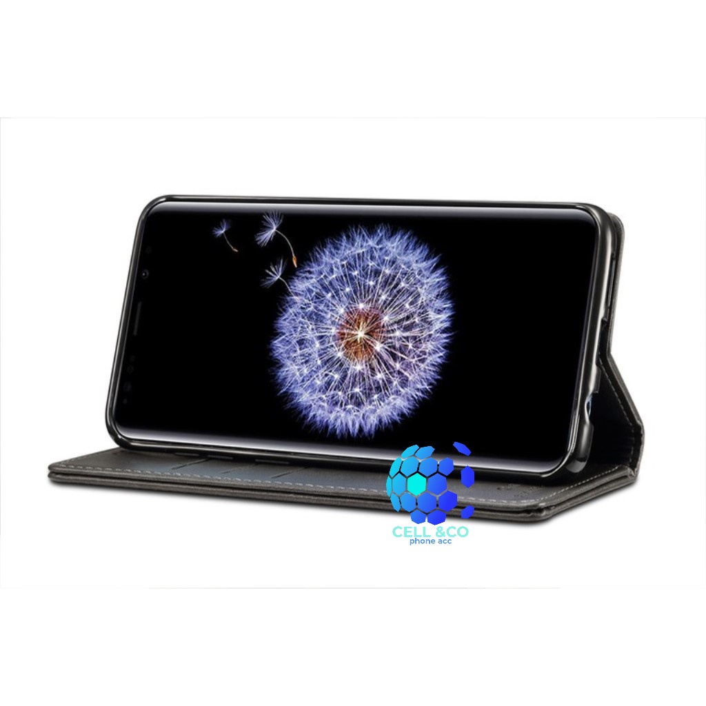 SAMSUNG GALAXY S9 CASE FLIP LEATHER WALLET PREMIUM FLIP CASE BUKA TUTUP KESING HP CASING FLIP CASE WALLET SAMSUNG GALAXY S9