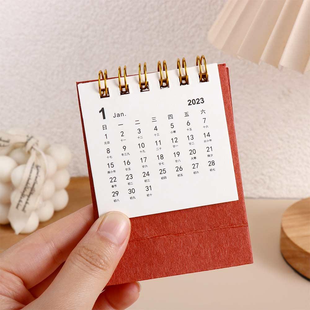 [Elegan] Alat Tulis Kalender Meja Penjadwal Harian Sederhana Table Planner Organizer Kertas Meja Kalender2023