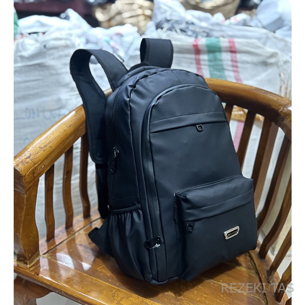 Tas Ransel Polo Amstar Bahan Bimo Waterproof Dengan Resleting Anti Air