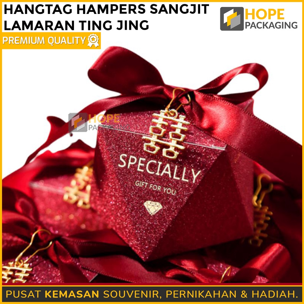 [ ISI 10 PCS ] Hangtag Hampers Sangjit + Peniti