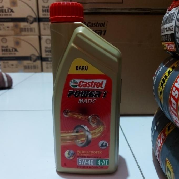castrol power 1 matic 5w-40 synthetic oli motor nmax, aerox, pcx