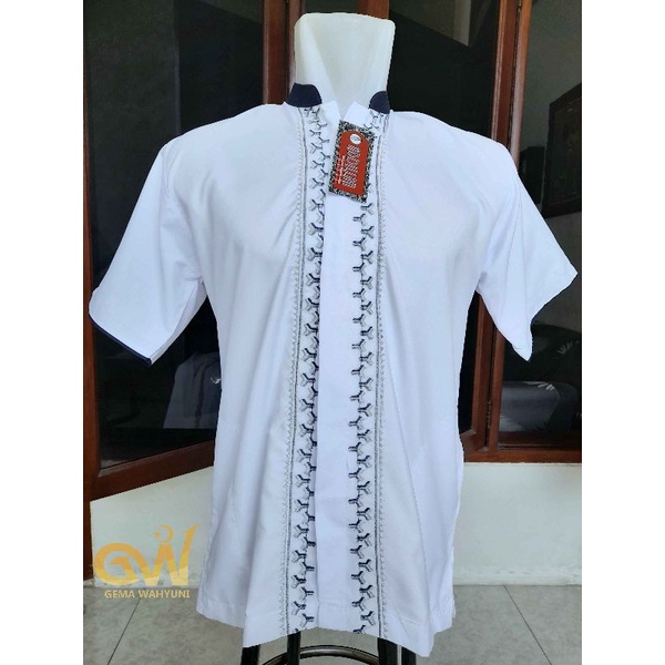 Baju Koko Putih ABDILLAH PENDEK/BAJU KOKO PUTIH PENDEK