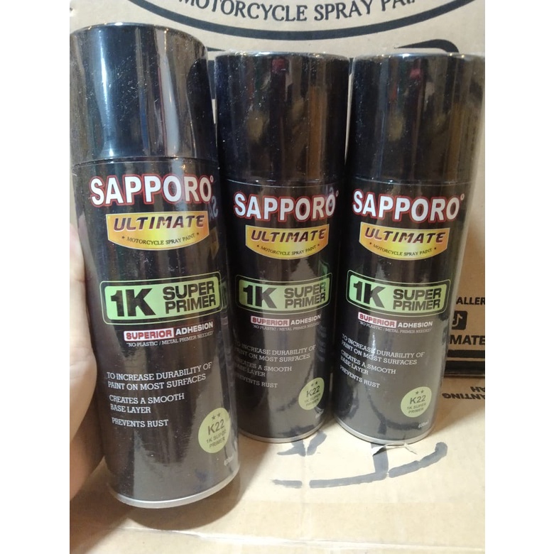 cat spray pilok pilox cat semprot sapporo ultimate saporo k22 super primer dasar hijau 400ml