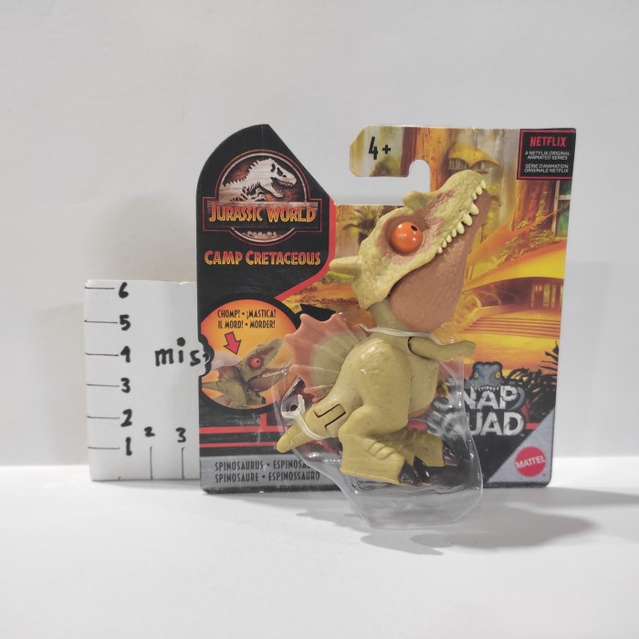 Action figure Mattel jurrasic world snap squad spinosaurus