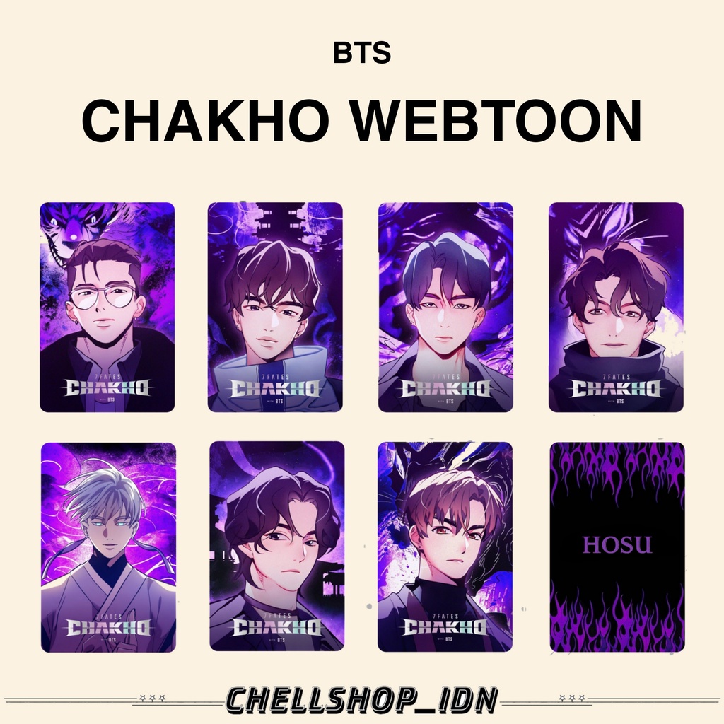 PHOTOCARD BTS CHAKHO WEBTOON