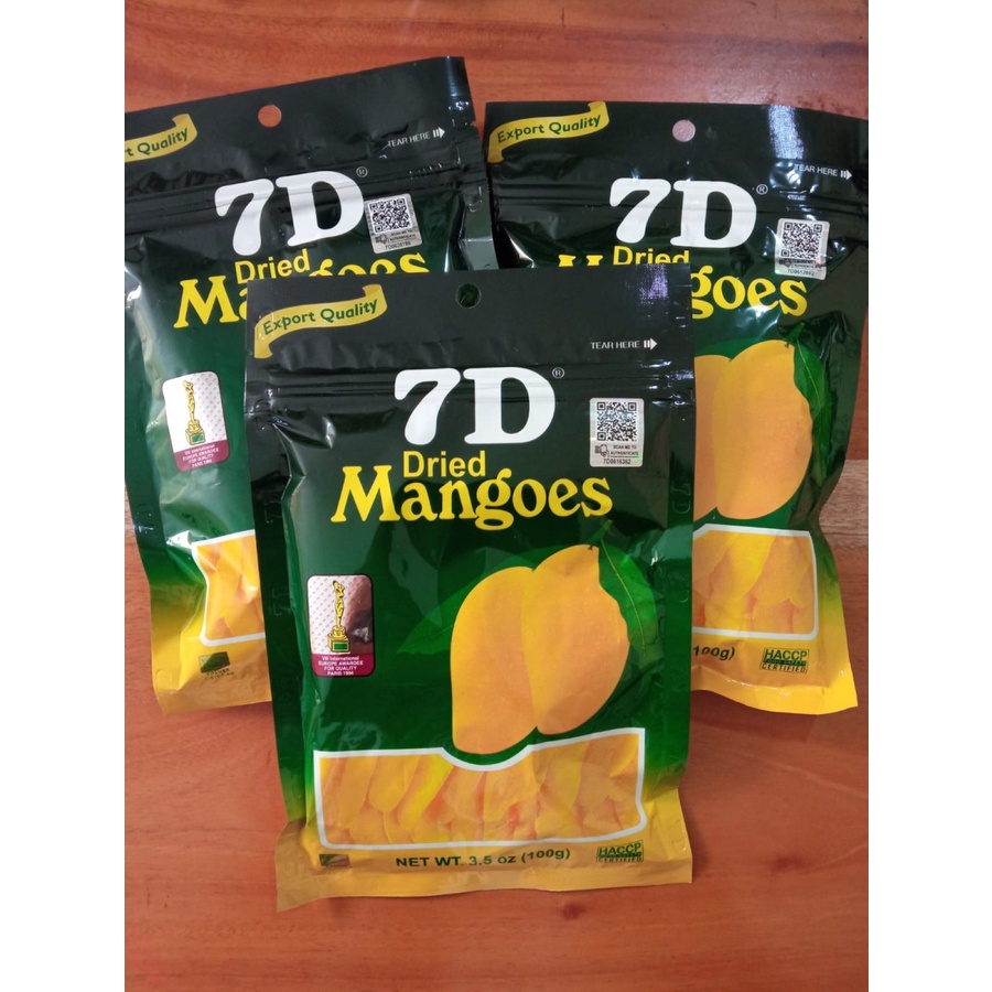 

7D Dried Mango 100gr Manisan Mangga Filipin