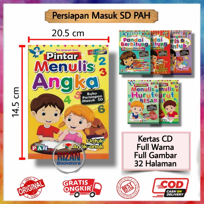 BUKU PAUD/TK PINTAR MENULIS ANGKA