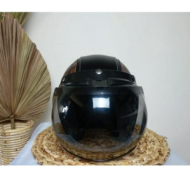 Importir Resmi helm bogo dewasa helm bogo kulit wanita helm bogo SNI helm bogo motif lv