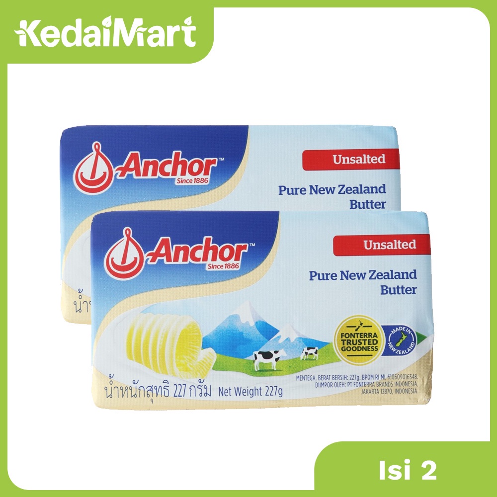 

Anchor Unsalted Butter 2 x 227 Gram