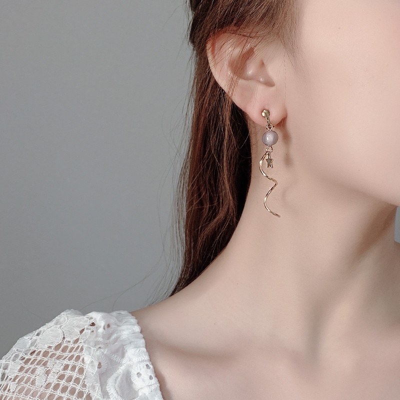 Gaya Korea Klip Telinga retro Anting Mutiara Anting Musim Gugur Musim Dingin Musim Semi Festival Earrings925Perak