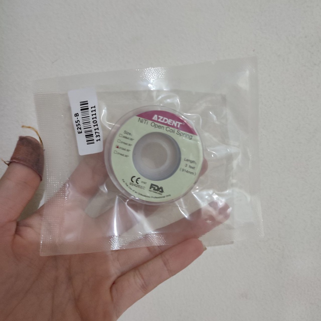 Dental Open Coil Spring Ortho Panjang 914 mm Premium .012 x 0.30&quot;