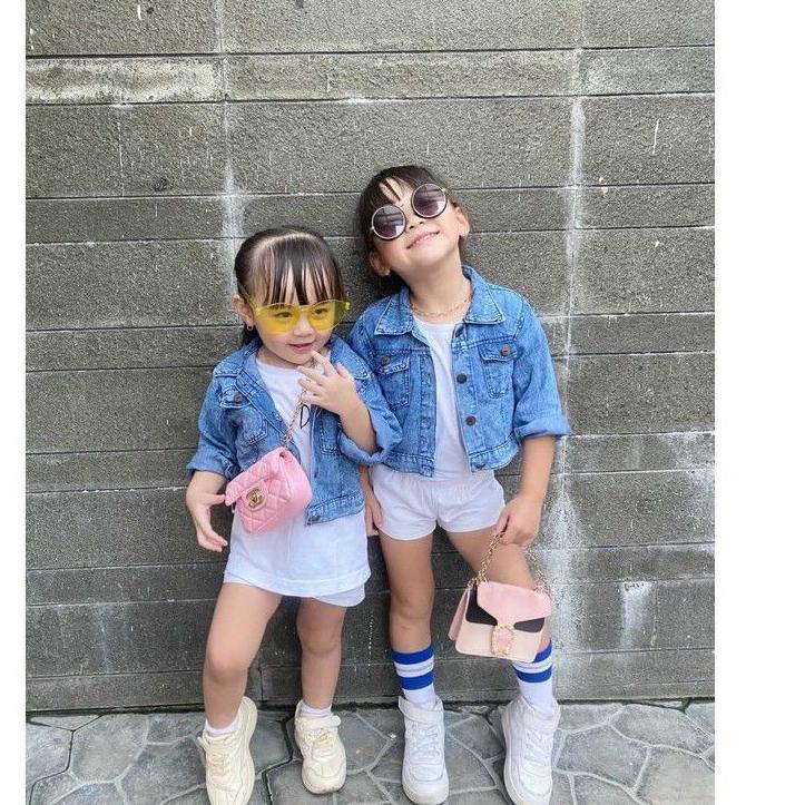 Murah Meriah JAKET JEANS ANAK PEREMPUAN L LAKI SNOW WASH ANAK JAKET DENIM ANAK CEWEK COWOK JAKET JIN