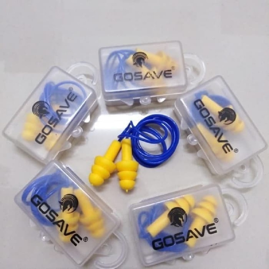 Ear Plug Pelindung Telinga Merek Gosave  earplug silicone colded