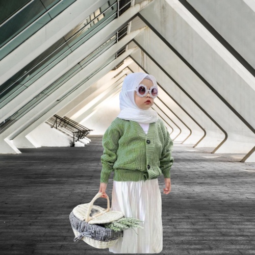 Cardigan Rajut Kancing Tebal / Rajut Anak Lucu Elegan / Baju Rajut Anak Fhasionable / Rajut Anak Cew