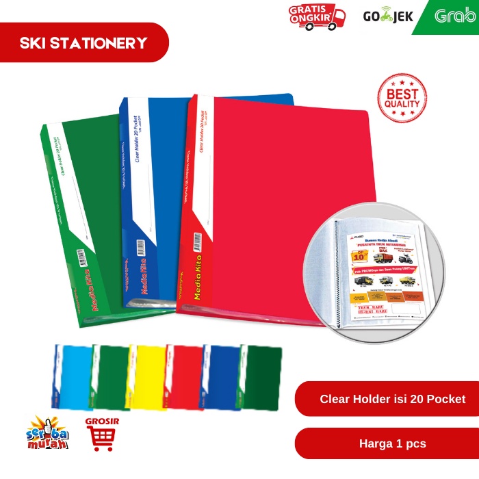 

Media Kita Clear Holder Polos 20 Poket