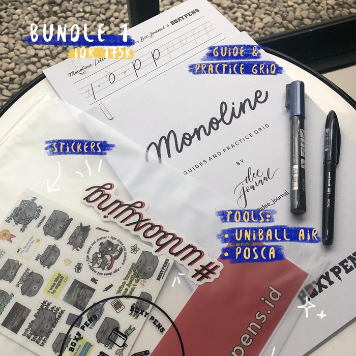 

MONOLINE LETTERING GUIDE KIT BUNDLE 1