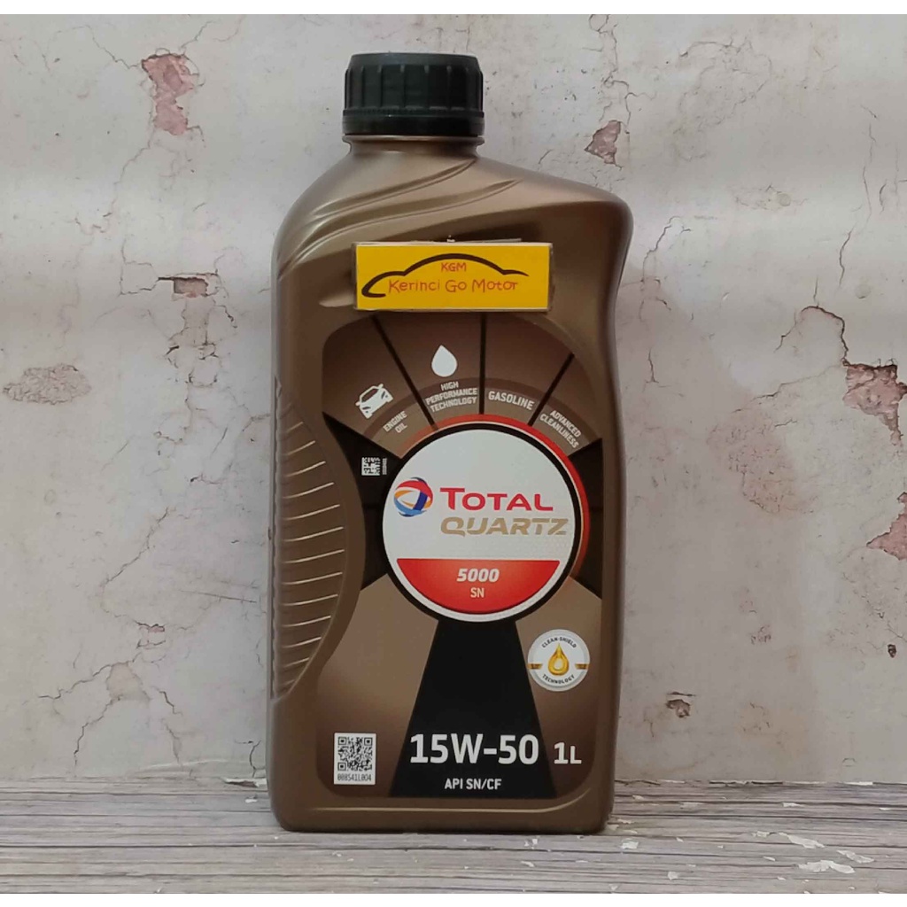 OLI TOTAL QUARTZ 5000 SN 15W-50 1L - OLI TOTAL QUARTZ 5000 15W50 1L